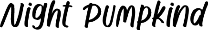 Night Pumpkind Font Preview