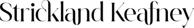 Strickland Keafney Font Preview