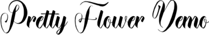 Pretty Flower Font Preview