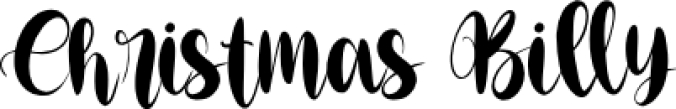 Christmas Billy - Font Preview