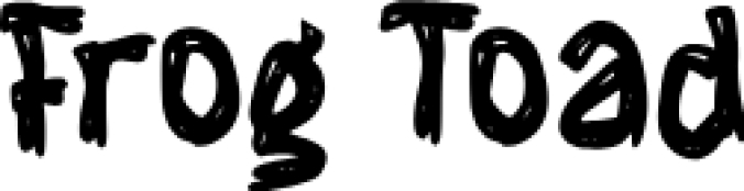 F Frog Toad Font Preview