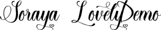 Soraya Lovely Font Preview