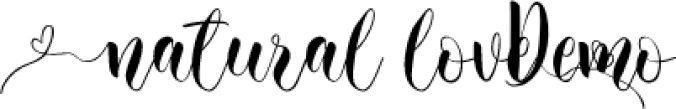 Natural Love Font Preview