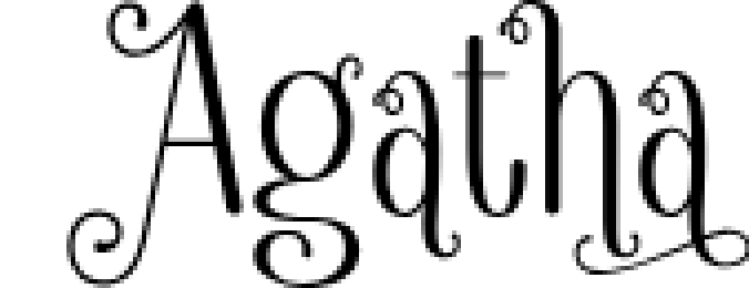 Agatha Font Preview