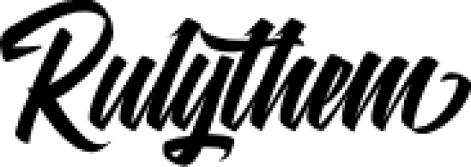 Rulythem Font Preview