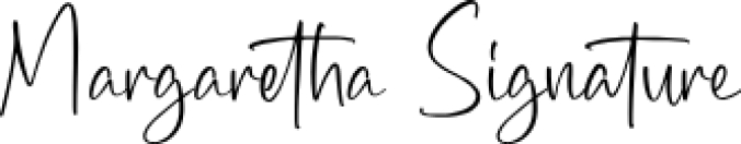 Margaretha Signature Font Preview