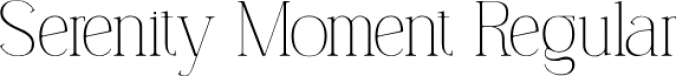 Serenity Mome Font Preview