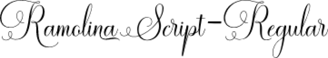 Ramolina Scrip Font Preview
