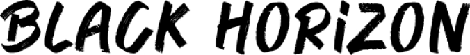 BLACK HORIZON Font Preview