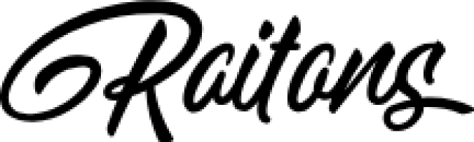 Raitons Font Preview