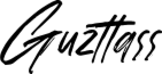 Guzttass Font Preview