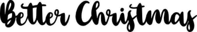 Better Christmas Font Preview