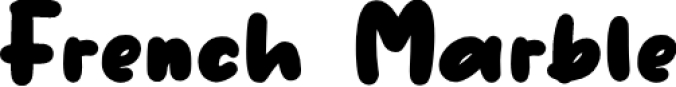 French Marble Font Preview