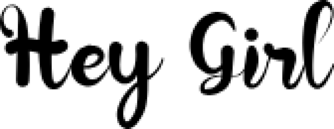 Hey Girl Font Preview