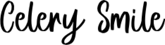 Celery Smile Font Preview