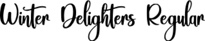 Winter Delighters Font Preview
