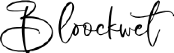 Bloockwe Font Preview