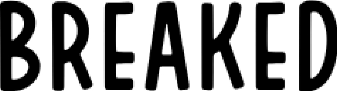 Breaked Font Preview
