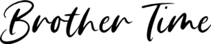 Brother Time Font Preview