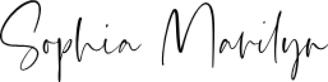 Sophia Marily Font Preview