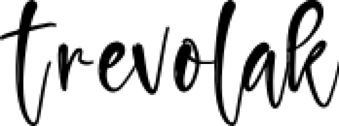 Trevolak Font Preview