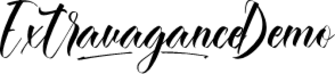 Extravagance Font Preview
