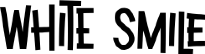 White Smile Font Preview