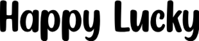 Happy Lucky Font Preview