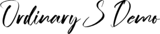 Ordinary S Font Preview