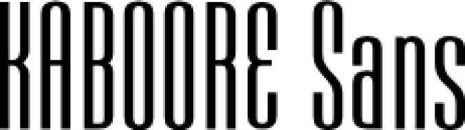 KABOORE Font Preview