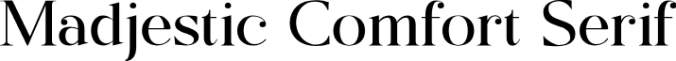 Madjestic Comfort Serif Font Preview