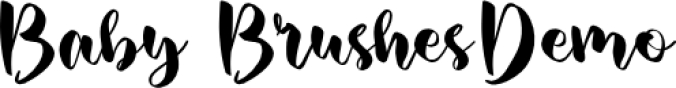 Baby Brushes Font Preview