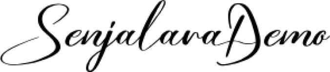 Senjalara Font Preview