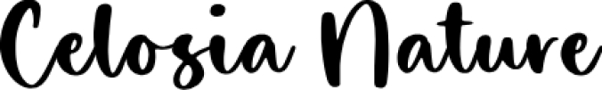 Celosia Nature Font Preview