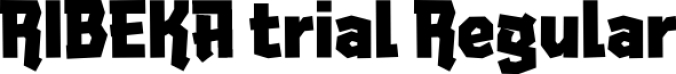 RIBEKA trial Font Preview