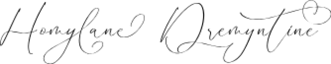 Homylane Dremyntine Font Preview
