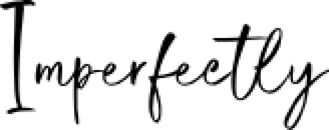 Imperfectly Font Preview