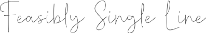 Feasibly Single Line Font Preview