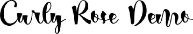 Curly Rose Font Preview