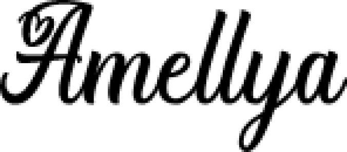 Amellya Font Preview