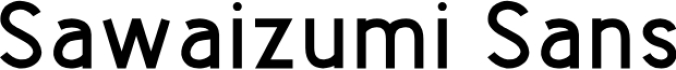 Sawaizumi Sans Font Preview