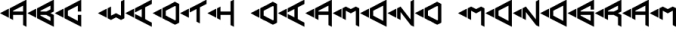 ABC - Width - Diamond - Monogram Font Preview