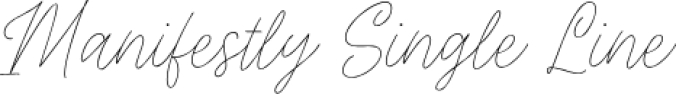 Manifestly Single Line Font Preview