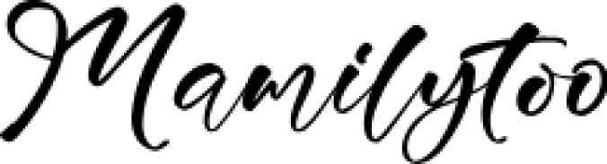 Mamily Font Preview