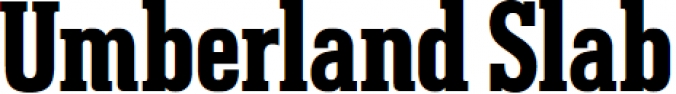 Umberland Slab Font Preview