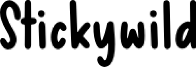 Stickywild Font Preview