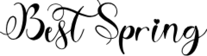 Best Spring Font Preview