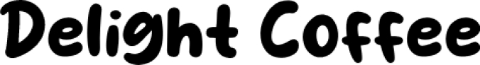 Delight Coffee Font Preview