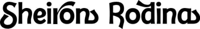Sheiron Rodina Font Preview