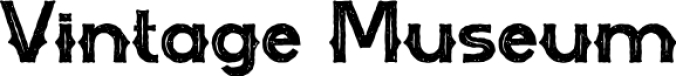 Vintage Museum Font Preview